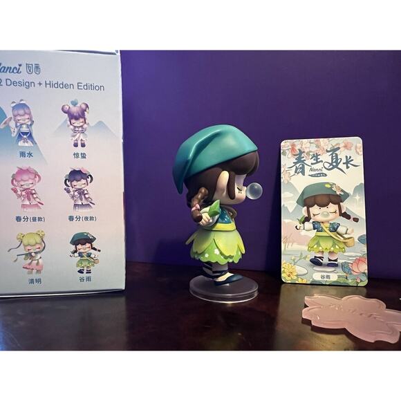 Rolife X Nanci GRAIN RAIN Solar Terms Mini Figure Designer Art Toy NEW Card Box - Picture 5 of 8